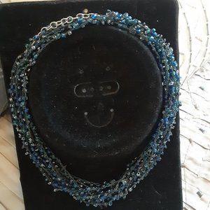 Beautiful & Versatile blue Seed Bead necklace